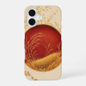 Japanese Autumn Moon Phone Case iPhone 16ケース (裏面)