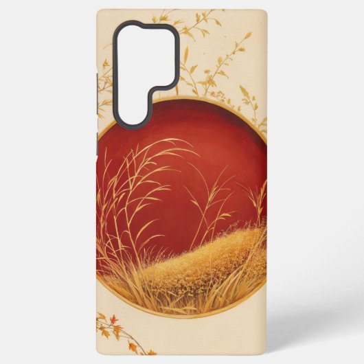 Japanese Autumn Moon Phone Case Samsung Galaxyケース (裏面)