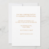 Japanese Awaji Mizuhiki Gold Wedding Invitation 招待状 (裏面)