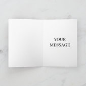 Japanese Bamboo Gold Art Personalized Card カード (内部)