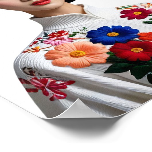 Japanese beauty pinup ポスター (角)