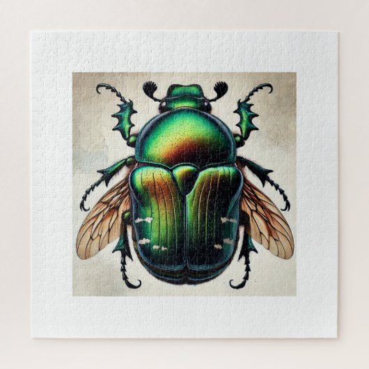 Japanese beetle 260824IREF230 - Watercolor ジグソーパズル (縦)
