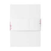 Japanese Blossom Wedding – Pink Floral 招待状ベリーバンド (裏面例)