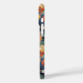 Japanese Blue Floral Pattern Monogrammed Case-Mate iPhoneケース (裏面 / 左)