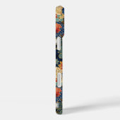Japanese Blue Floral Pattern Monogrammed Case-Mate iPhoneケース (裏面 / 右)