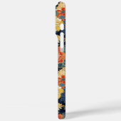 Japanese Blue Floral Pattern Monogrammed Case-Mate iPhoneケース (裏面 / 左)