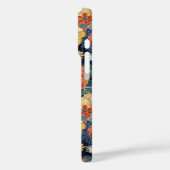 Japanese Blue Floral Pattern Monogrammed Case-Mate iPhoneケース (裏面 / 左)