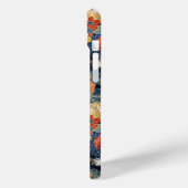 Japanese Blue Floral Pattern Monogrammed Case-Mate iPhoneケース (裏面 / 左)