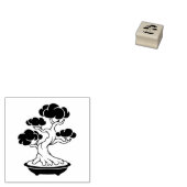 Japanese Bonsai Tree in a Tray 1x1 ラバースタンプ (押印)