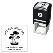 Japanese Bonsai Tree in a Tray Arch Address セルフインキングスタンプ (インサイチュ)