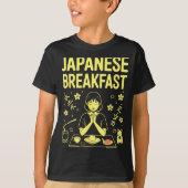 Japanese Breakfast Zen Morning Miso Rice Tea Graph Tシャツ (正面)