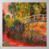 Japanese Bridge | Claude Monet ポスター (正面)