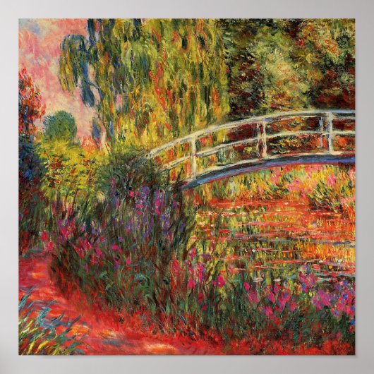 Japanese Bridge | Claude Monet ポスター (正面)