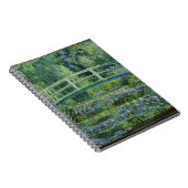 Japanese Bridge Over Water Lilies Notebook ノートブック (右側)