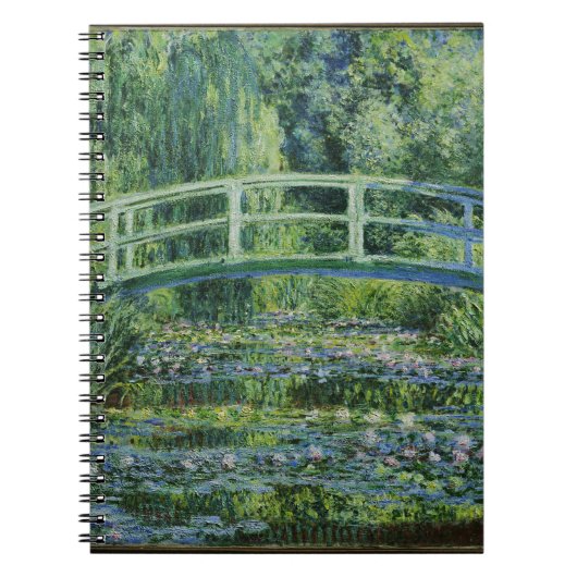 Japanese Bridge Over Water Lilies Notebook ノートブック (正面)
