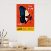 Japanese Butterfly Art Print Modern Wings ポスター (キッチン)