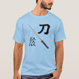 Japanese Calligraphy Sword Tシャツ
