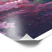 Japanese Castle in Cherry Blossom Spring – Elegant フォトプリント (角)