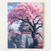 Japanese Castle in Cherry Blossom Spring – Elegant プランナー手帳 (裏面)