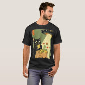 Japanese Cat Tacos UFO Anime Club Tシャツ (正面フル)