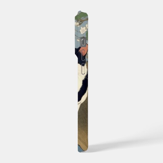 Japanese Cats Blossom Tree iPhone Case iPhoneケース (左側面)