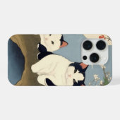 Japanese Cats Blossom Tree iPhone Case iPhoneケース (裏面横)