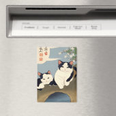 Japanese Cats Blossom Tree Magnet マグネット (インサイチュ (食洗機))