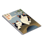 Japanese Cats Blossom Tree Notebook ノートブック (右側)
