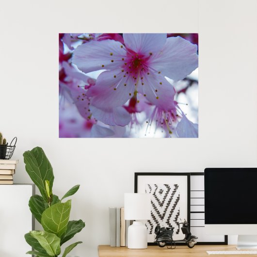 Japanese Cherry Blossom ポスター (ホームオフィス)