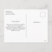 Japanese Cherry Blossom Biplane Airplane Aviation シーズンポストカード (裏面)