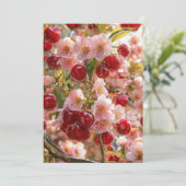 Japanese Cherry Blossom Castle Wedding Invitation  招待状 (スタンド正面)