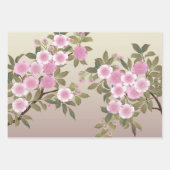 Japanese Cherry Blossom Design ラッピングペーパーシート (正面2)