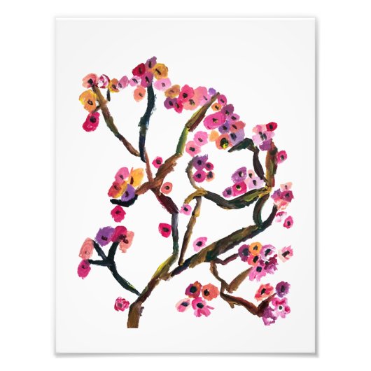 Japanese Cherry Blossom Print フォトプリント (正面)