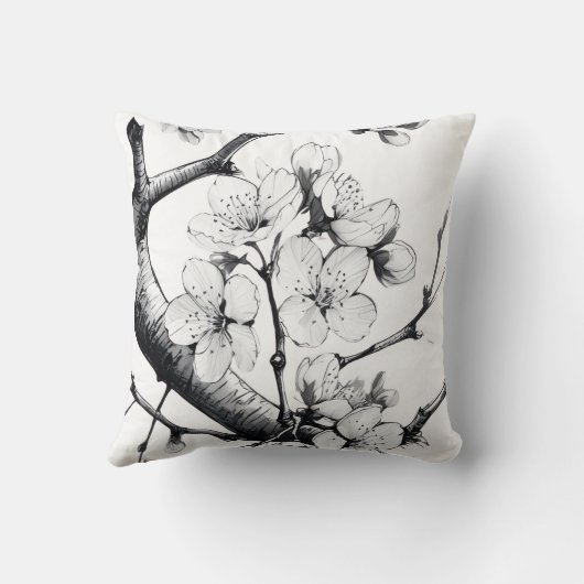 Japanese Cherry Blossom Sakura クッション (裏面)