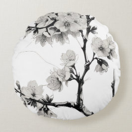 Japanese Cherry Blossom Sakura ラウンドクッション