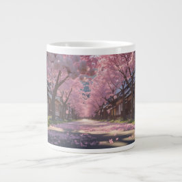 Japanese Cherry Blossom Sakura Mug - Day & Night S ジャンボコーヒーマグカップ