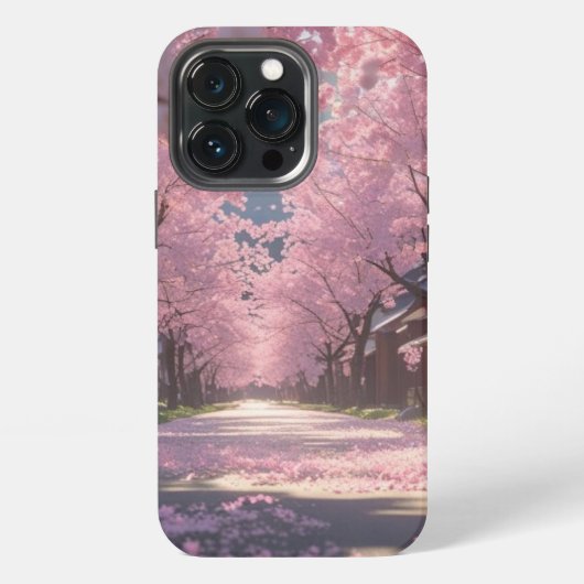 Japanese Cherry Blossom Sakura Phone Case - Day iPhoneケース (裏面)