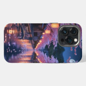 Japanese Cherry Blossom Sakura Phone Case - Night iPhoneケース (裏面横)