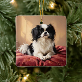 Japanese Chin セラミックオーナメント