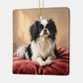 Japanese Chin セラミックオーナメント (左)