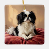 Japanese Chin セラミックオーナメント (正面)