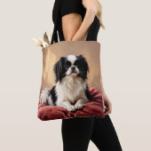 Japanese Chin トートバッグ (クローズアップ)