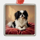 Japanese Chin メタルオーナメント (正面)
