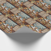 Japanese Chin Christmas Palace Tea Party Holiday ラッピングペーパー (角)