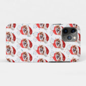Japanese Chin Dog Breed Christmas Stars Case-Mate iPhoneケース (裏面(横))