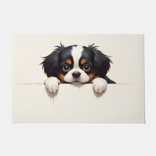 Japanese Chin Doormat Art ドアマット (正面)