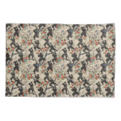Japanese Chiyogami Ninja Pattern Pillowcase 枕カバー (裏面)