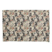 Japanese Chiyogami Ninja Pattern Pillowcase 枕カバー (正面)