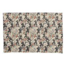 Japanese Chiyogami Ninja Pattern Pillowcase