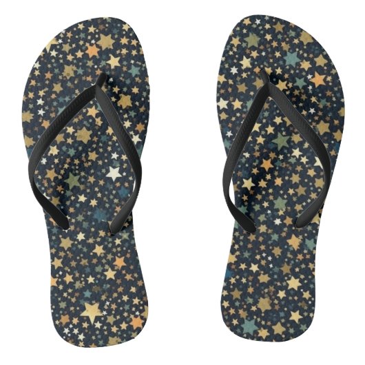 Japanese Chiyogami Star Pattern Flip Flops ビーチサンダル (ソール)